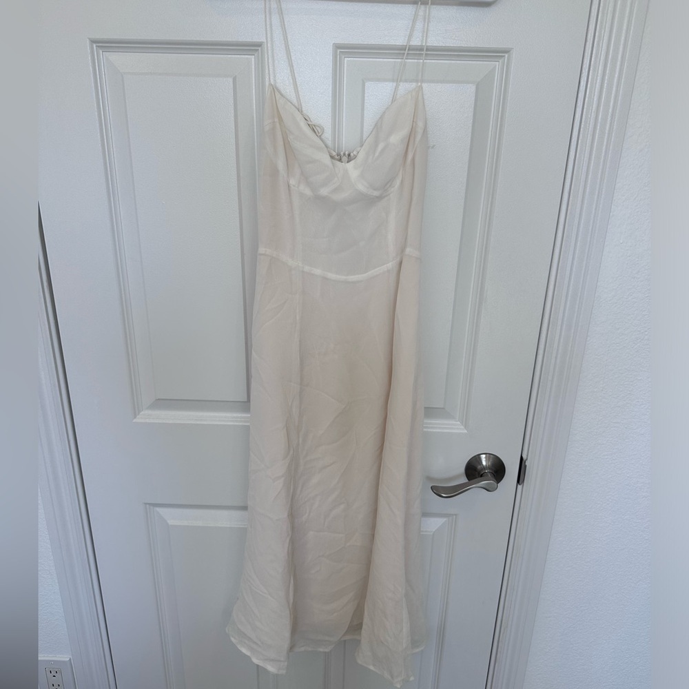 Reformation Cream Midi Dress size 4